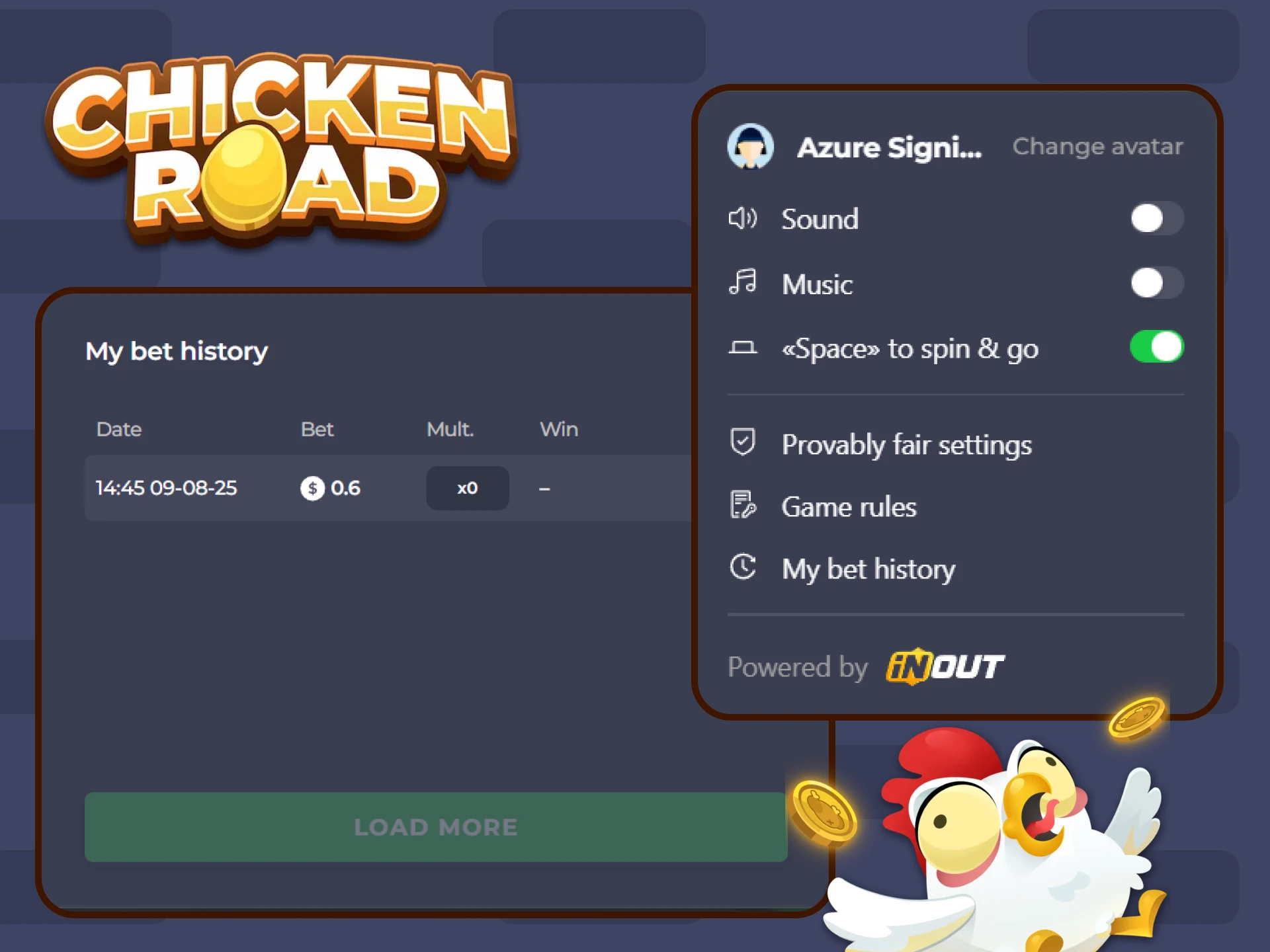 We will show you the possibilities in the game Chicken Road.
