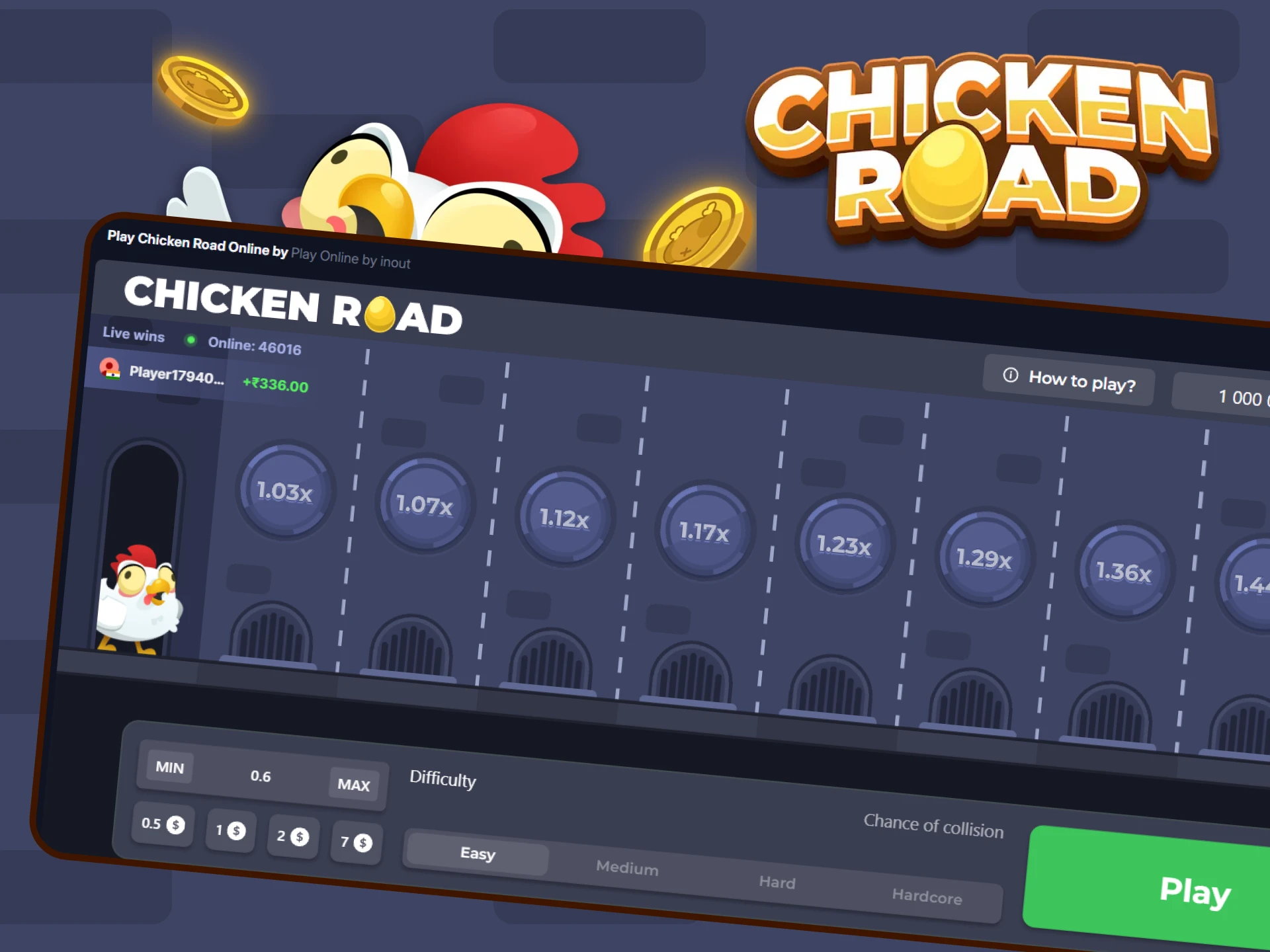 There is a high chance of winning in the Chicken Road game.